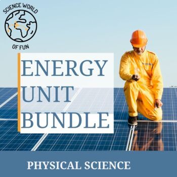 Preview of Energy Work & Simple Machines Notebook Bundle | Physical Science Middle School