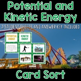 Potential and Kinetic Energy Card Sort