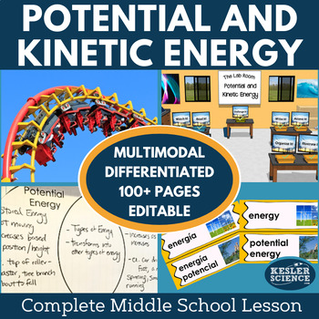 Preview of Potential and Kinetic Energy Complete 5E Lesson Plan