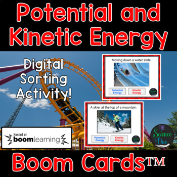 Preview of Potential and Kinetic Energy - Digital Boom Cards™ Sort