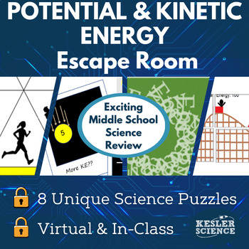 Preview of Potential and Kinetic Energy Escape Room - 6th 7th 8th Grade Science Review