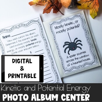 Preview of Halloween Potential and Kinetic Energy Fall Science Activity - Digital & Print