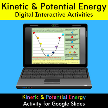 Preview of Potential and Kinetic Energy Interactive Digital Activity Using Google Slides 
