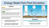 Potential and Kinetic Energy Phet Skate Park Simulation Di
