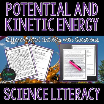 Preview of Potential and Kinetic Energy Science Literacy Article - Distance Learning