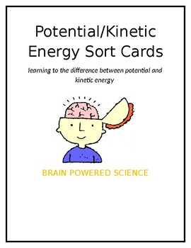 Preview of Potential and Kinetic Energy Sort Cards