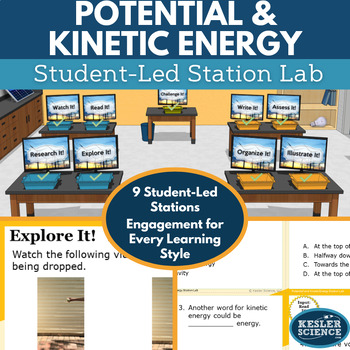 Preview of Potential and Kinetic Energy Student-Led Station Lab