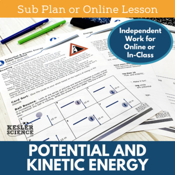 Preview of Potential and Kinetic Energy - Sub Plans - Print or Digital
