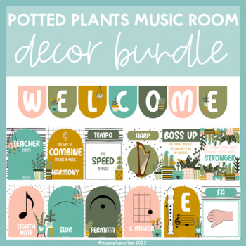 Preview of Potted Plants Music Room Decor