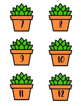 Preview of Potted Succulent Numbers