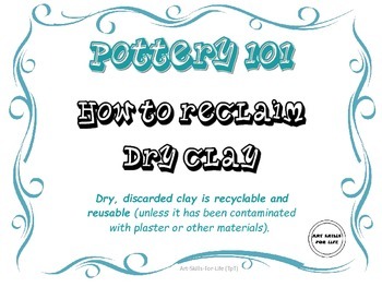 Preview of Pottery 101 - Clay Reclamation