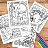Pottery Coloring Sheet Pack of 4