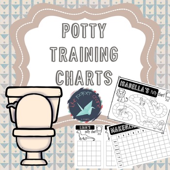 Preview of Potty Training Charts: Editable