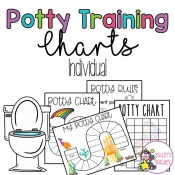 Preview of Potty Training Charts for Girls