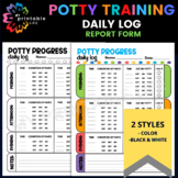 Potty Training Daily Log Progress Report
