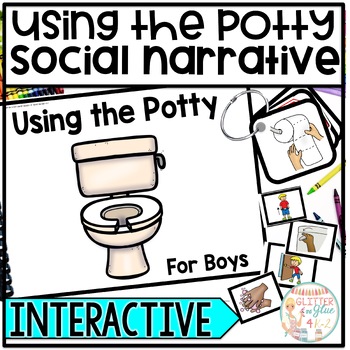 Preview of Potty Training Interactive Story for Social Skills - For Boys - Social Narrative
