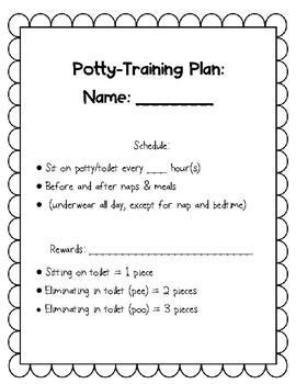 Toilet Training Chart Pdf