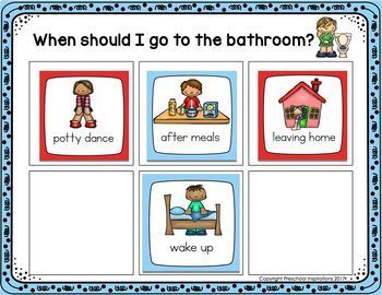 potty training visual schedule kit newly updated by preschool