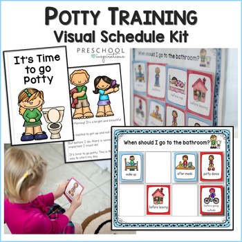 Preview of Potty Training Visual Schedule Kit (newly updated)