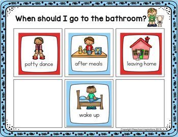 Potty Training Visual Schedule Kit – Preschool Inspirations, potty