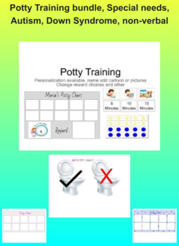Preview of Potty Training bundle, Special needs, Autism, Down Syndrome, non-verbal