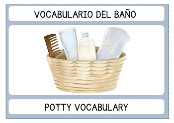 Preview of Potty Vocabulary (Bilingual)