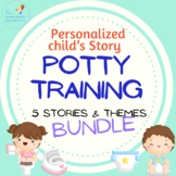 Potty training personalized child's story 5 themes bundle