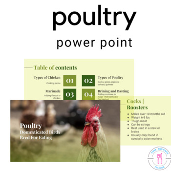 Preview of Poultry Power Point For The FCS Classroom