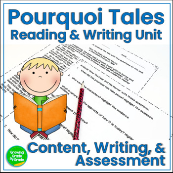 Preview of Pourquoi Tales Reading and Writing Unit
