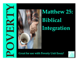 Poverty Biblical Integration