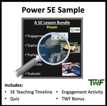 Preview of Power - 5E Bundle - Teaching Timeline & Additional Resources