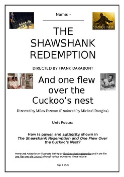 Preview of Power & Authority examined in Shawshank Redemption/One Flew over Cuckoo Nest