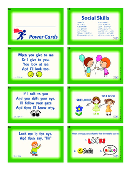 Preview of Power Cards;Social Skills