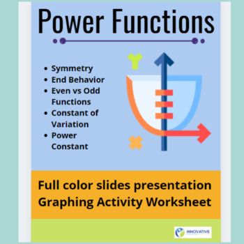 Preview of Power Functions - Full color slides presentation, guided notes, classwork