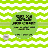 Power Goal Award Certificates: Ready to Use Chevron Printables