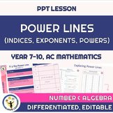 Power Lines (Indices, Exponents, Powers) PPT Lesson