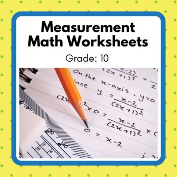 Preview of Power Math! Grade 10 Measurement Unit Worksheets