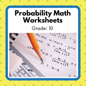 Preview of Power Math! Grade 10 Probability Unit Worksheets