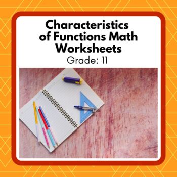 Preview of Power Math! Grade 11 Characteristics of Functions Unit Worksheets