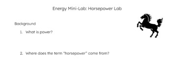 Preview of Power Mini Lab