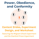 Power, Obedience, and Conformity (Lesson Slides and Worksheet)