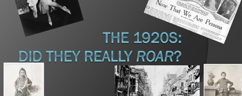 Preview of Power Point: Did the 1920s really roar in Canada?
