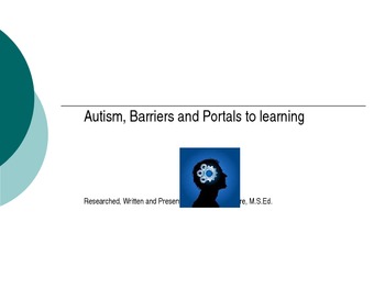 Preview of Power Point Presentation- Autism History, Descriptions and Teaching Stratetgies.