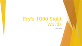 Power Point Presentation of Fry's 500 words