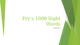 Power Point Presentation of Fry's 600 words