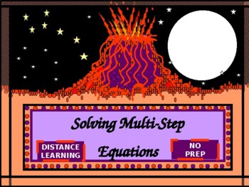 Preview of Power-Point:Solving Multi-Step Equations in AlgebraDISTANCE LEARNING NO-PREP