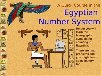 Preview of Ancient Egyptian Number System Power Point & WorkSheet Collection