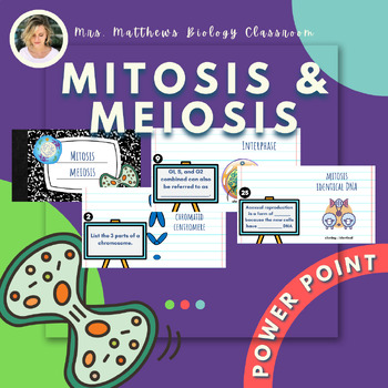 Preview of Power Point for Mitosis and Meiosis (Biology Unit 8)