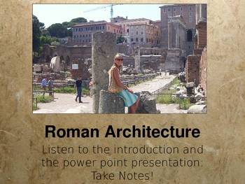 Preview of Power Point on Ancient Roman Architecture