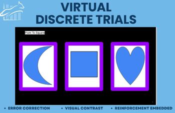 Preview of Power Program: Shape ID Discrete Trials- Circle, square, heart, triangle